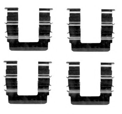 HELLA PAGID 8dz355204441 -  Комплектующие, колодки дискового тормоза